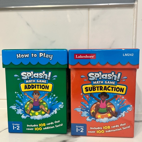 Splash! Grade 1-2 New/Open box Math‎ Game Set - Addition & Subtraction - Picture 2 of 7